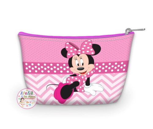 Necessaire Personalizada - Tema Minie Rosa