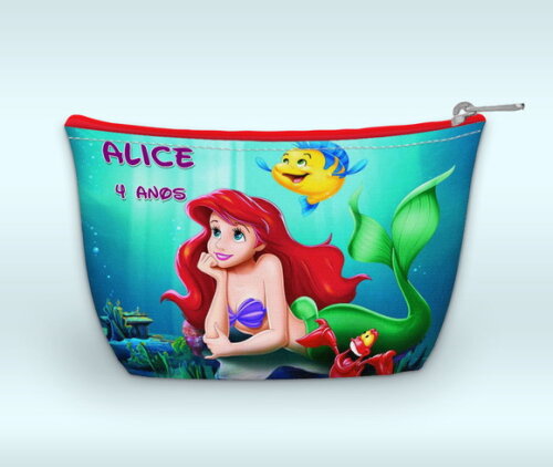 Necessaire Personalizada - Tema pequena sereia