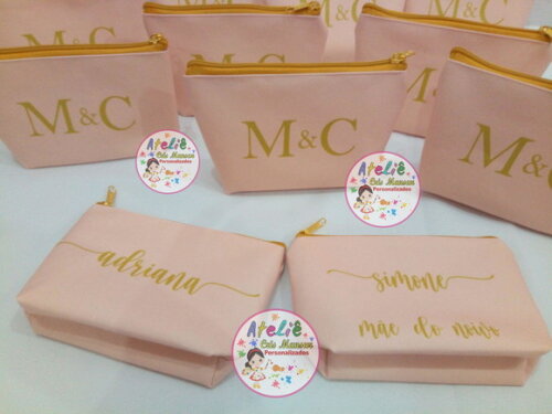 Necessaire Personalizada Casamento Rosa Chá