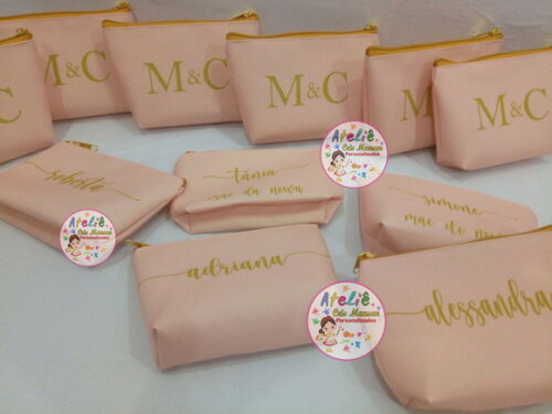 Necessaire Personalizada Casamento Rosa Chá