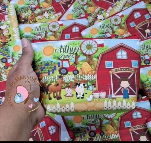 Necessaire Personalizada Fazendinha (fazemos Todos os Temas)