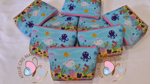 Necessaire Personalizada Fundo do Mar