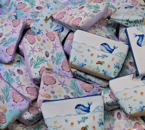 Necessaire Personalizada Fundo Mar - Meninos e Meninas