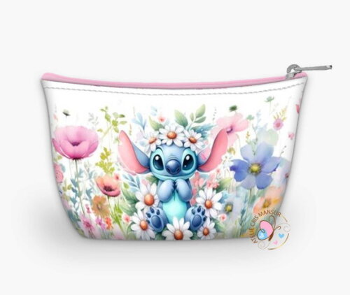 Necessaire Personalizada Jardim do Stitch