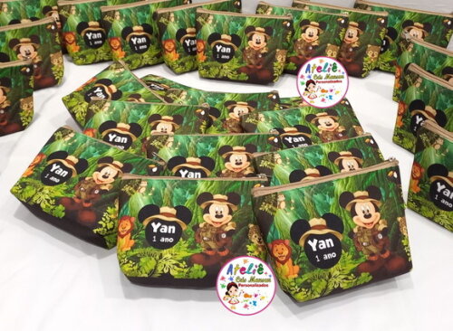 Necessaire Personalizada Mickey Sáfari