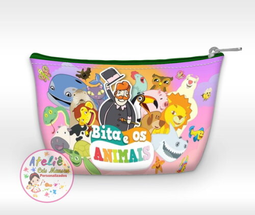 Necessaire personalizada Mundo Bita Animais