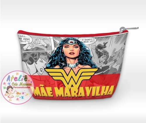 NECESSAIRE PERSONALIZADA MÃE MULHER MARAVILHA