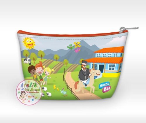 Necessaire personalizada Mundo bita Fazendinha