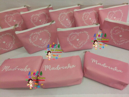 Necessaire personalizada Para madrinha de Casamento