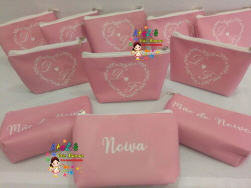 Necessaire personalizada Para madrinha de Casamento
