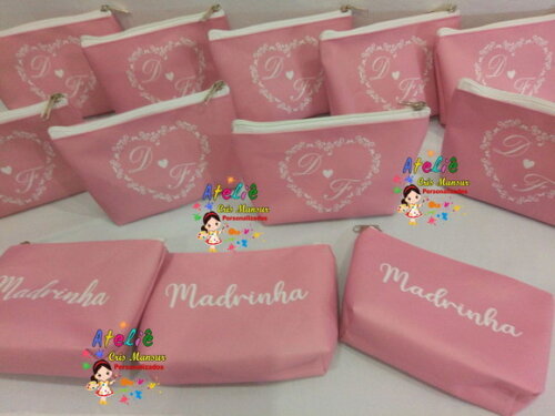 Necessaire personalizada Para madrinha de Casamento