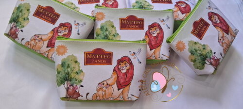 Necessaire Personalizada Rei Leão Aquarela