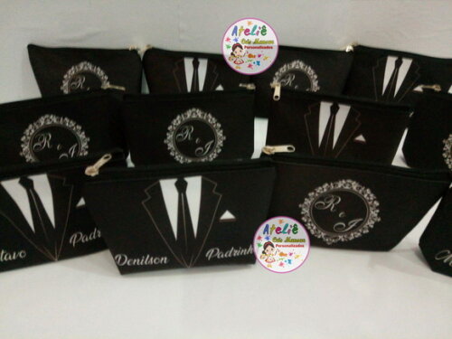 Necessaire personalizadas Para Padrinho de Casamento