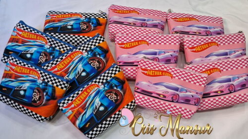 Necessaires Personalizada Hot Wheels Meninos e Meninas
