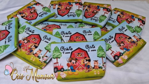 Necessaires Personalizada Mickey e Minnie Fazendeiros