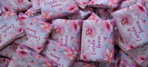 Porta Moeda Personalizado Jardim Encantado