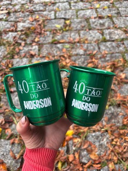 10 Canecas Alumínio 500 ml - Personalizada