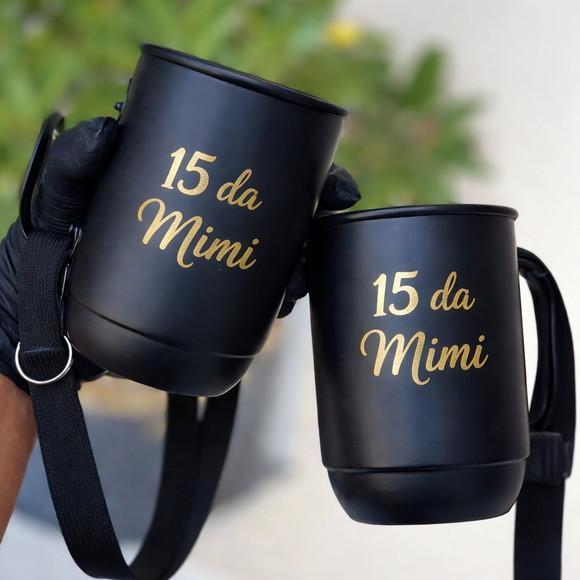 20 Copos Alumínio 500 ml + Tirante