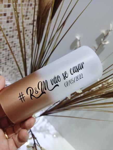 20 Copos Long Drink Degrade - Rose Gold