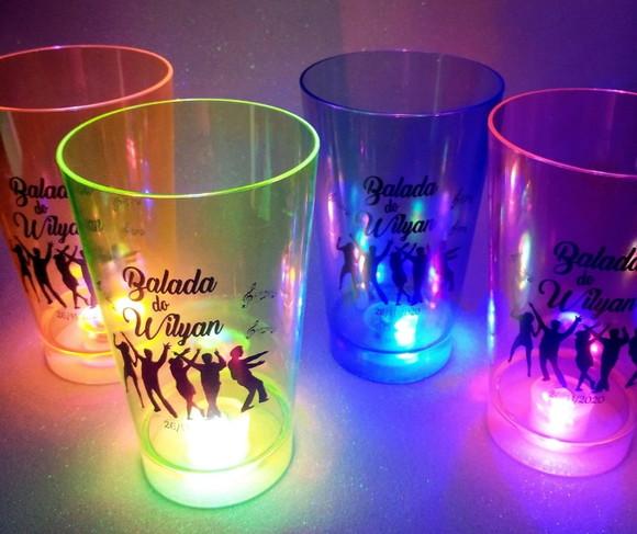 30 Copos Led 500 ml Personalizado