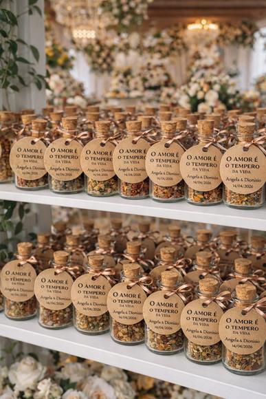 30 Garrafinhas de Vidro 20 ml - Lembrancinha para Casamento