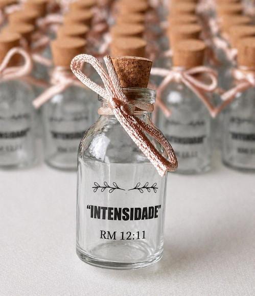 30 Garrafinhas de Vidro 20 ml - Personalizada
