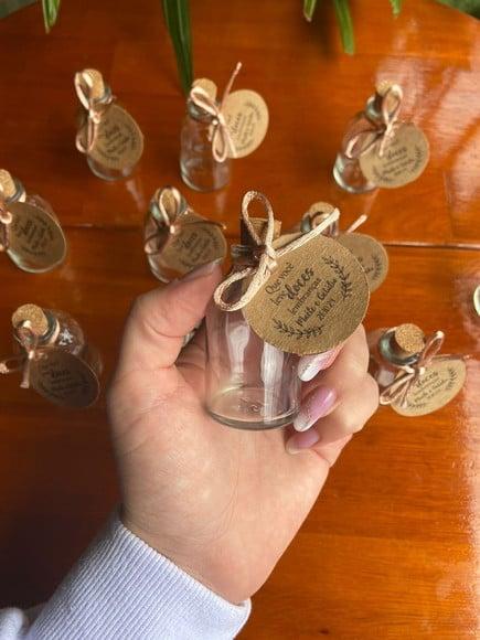 30 Garrafinhas de Vidro 30 ml - Lembrancinha para Casamento