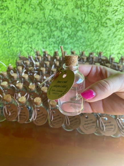 30 Garrafinhas de Vidro 30 ml - Lembrancinha para Casamento