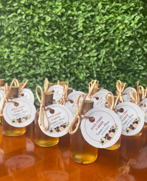 50 Garrafinhas de Vidro 20 ml - Potinho para Mel