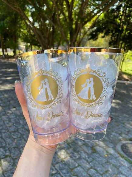 50 Copos Twister 500 ml Personalizado para Casamento