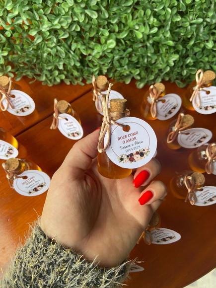 50 Garrafinhas de Vidro 20 ml - Potinho para Mel