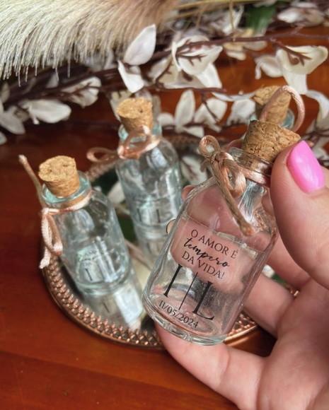 500 Garrafinhas de Vidro 20 ml - Lembrancinha para Casamento