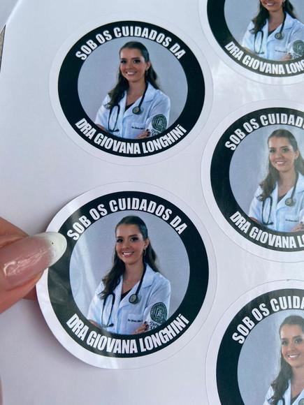 60 Adesivos 6x6 para Formatura