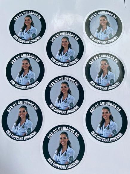 60 Adesivos 6x6 para Formatura