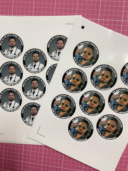 60 Adesivos 6x6 para Formatura