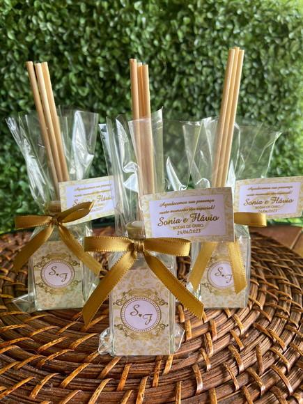 Aromatizador de Ambiente - Lembrancinha Bodas de Ouro