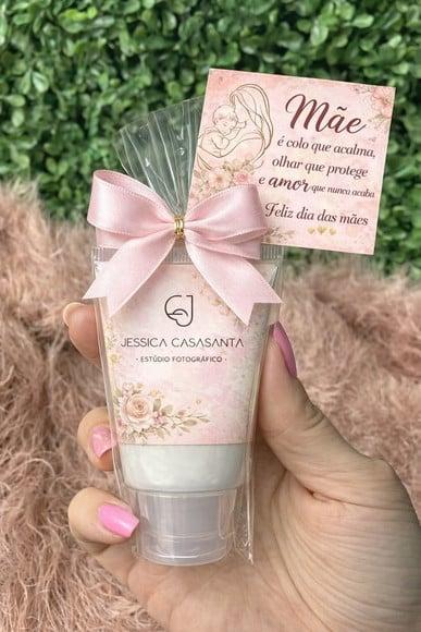 Bisnaga com Creme Hidratante - Lembrancinha Dia das Mães