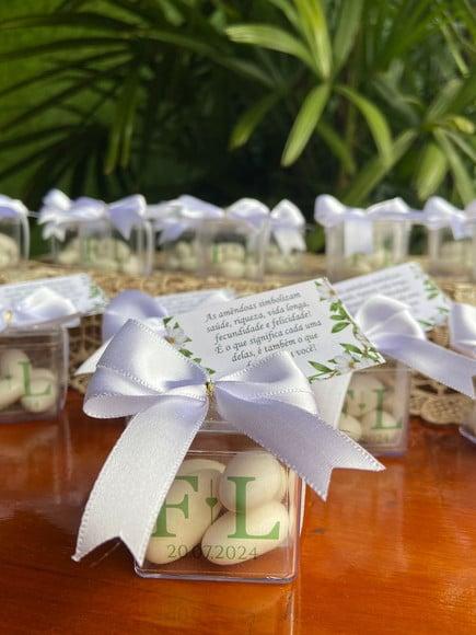 Caixinha com Amêndoas - Lembrancinha para Casamento