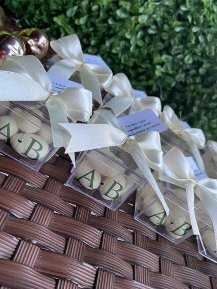 Caixinha com Amêndoas - Lembrancinha para Casamento