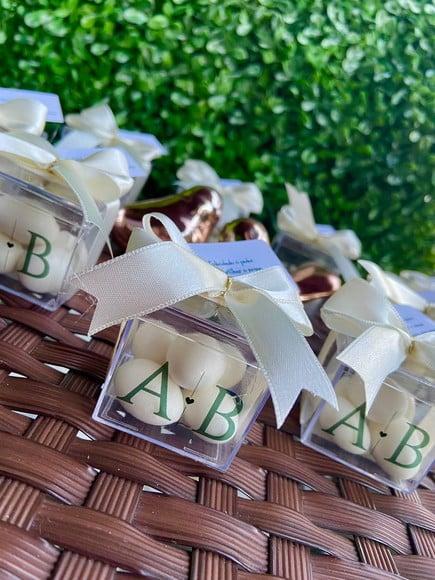Caixinha com Amêndoas - Lembrancinha para Casamento