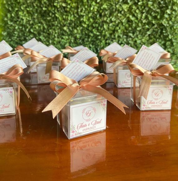 Caixinha com Amêndoas - Lembrancinha para Casamento