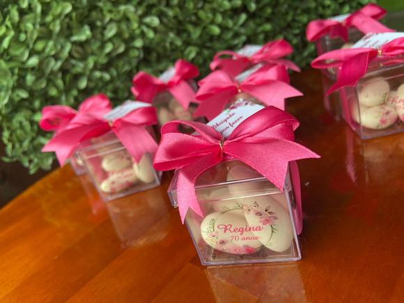 Caixinha com Amêndoas - Lembrancinha Personalizada