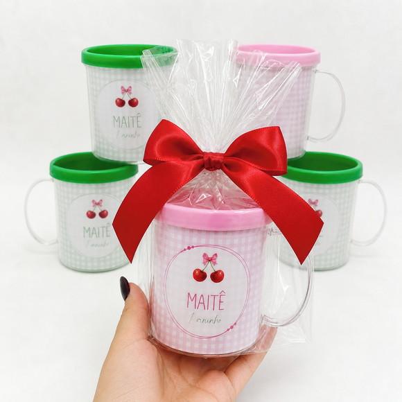 Caneca Acrilica Rosqueável - Lembrancinha Infantil
