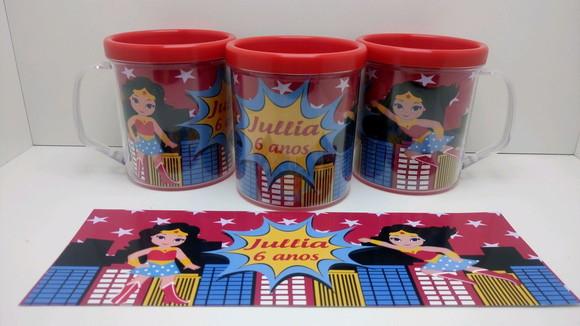 Caneca Acrilica Rosqueável - Lembrancinha Infantil