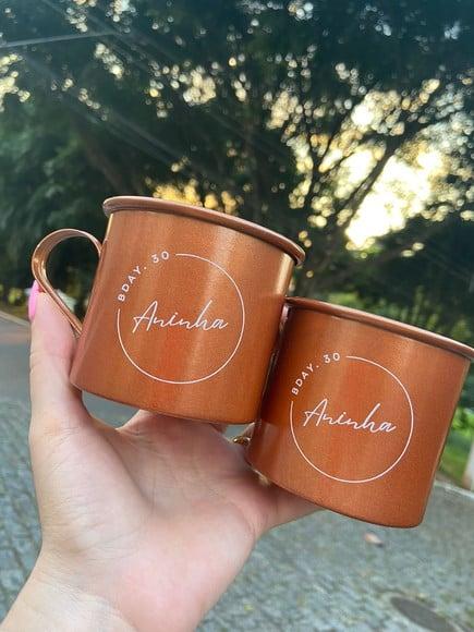Caneca Alumínio Moscow Mule Personalizada