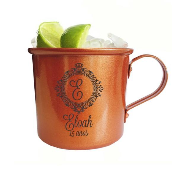 Caneca Alumínio Moscow Mule Personalizada