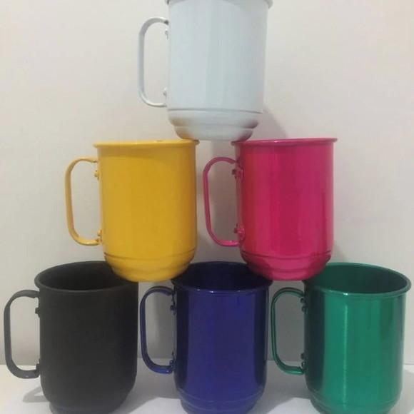 Caneca Premium Aluminio 500ml Brinde +tirante