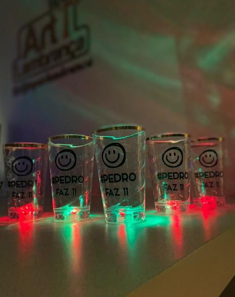 Copos com Led 500 ml com Borda Personalizado