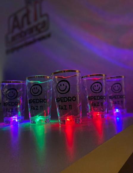Copos com Led 500 ml com Borda Personalizado