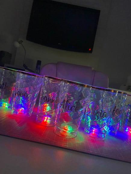 Copos com Leds 500 ml Personalizado com Nome Individual